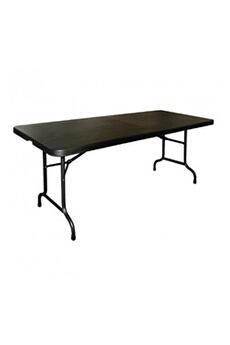 table de jardin bolero table pliable au centre noire 1829 mm - - 73,5 cm