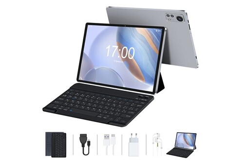 Tablette tactile Vanwin Tablette 10 Pouces Android 12 avec 5G WiFi, 2Go RAM  32Go ROM 1TB Extensible, Bluetooth 5, 8 cœurs 2.0 GHz, 7000mAh, 2 en 1  Tablette Tactile avec