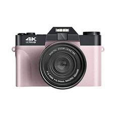 Appareil photo Reflex GENERIQUE Appareil photo numérique haute définition Micro SLR 4K Selfie-Rose