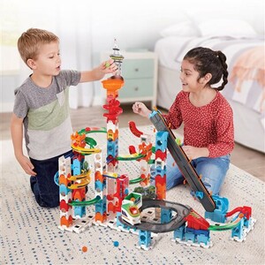 109 Pièces Circuit à Billes Transparent – Marble Run Labyrinthe Éducatif STEM Pour Enfants 3-12 Ans, Garçons & Filles