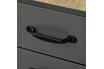 Homcom Buffet haut design industriel multi-rangement - porte avec étagère, tiroir, 3 niches - piètement métal noir MDF gris photo 3