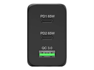 Acheter CHARGEUR SECTEUR GAN 65 W AVEC 2 PORTS USB-C + 1 PORT USB + CABLE USB-C 2M NOIR Bon état - 44,99 € CHARGEUR SECTEUR GAN 65 W AVEC 2 PORTS USB-C + 1 PORT USB + CABLE USB-C 2M NOIR Bon état - Port Designs reconditionné disponible sur Darty
