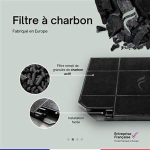 Filtro Carbone Attivo 265x235 mm per Cappa Aspirante Filtro Carbone Attivo 265x235 mm per Cappa Aspirante