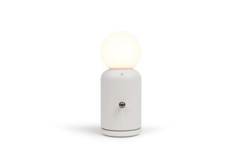 lampe à poser livoo lampe d'ambiance chargeur induction 2 en 1 tea258 blanc