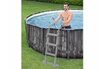 Bestway Kit piscine tubulaire ronde Steel Pro Max décor bois 3,66 x 1,00 m + 6 cartouches de filtration + Bâche de protection photo 3