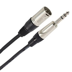 Câble XLR Mâle 3b - Jack Mâle Stéréo 3m Easy Câble Micro