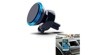 Support Magnétique Pour Téléphone - Ventouse Et Aimant Fort - Réglable, Pour Voiture, Bureau, Maison