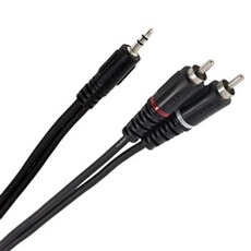 Câble Y Mini Jack Mâle Stéréo - RCA Mâle 1.50m Easy Câbles En
