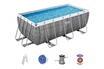 Bestway Kit piscine tubulaire rectangulaire Power Steel 4,12 x 2,01 x 1,22 m + Kit d'entretien Deluxe photo 3