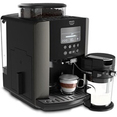 Visuel du produit : Krups Essential EA819E10 - Machine à café automatique avec mousseur à lait - 15 bar - Gris étain