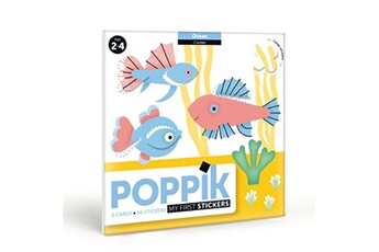 autres jeux créatifs poppik jeu créatif cartes sticker baby l'océan