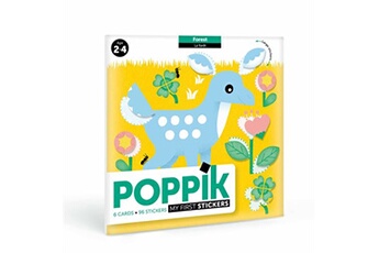 autres jeux créatifs poppik jeu créatif cartes sticker baby la forêt