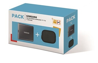Pack Fnac Disque SSD Externe Samsung T7 + Housse