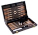 Grand Backgammon De Luxe 18 Pouces 45 Cm Vert - Simili Cuir & Feutre - Engelhart