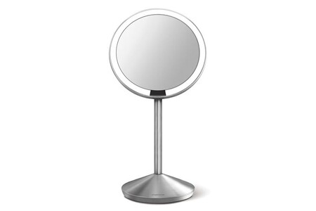 Miroir SIMPLEHUMAN Miroir à capteur pliable grossissant - - Argent - Inox