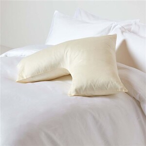 HOMESCAPES Oreiller 60x60 Cm Coton Bio + Microfibre – Moelleux, Hypoallergénique, Anti-acariens – Confort Exceptionnel