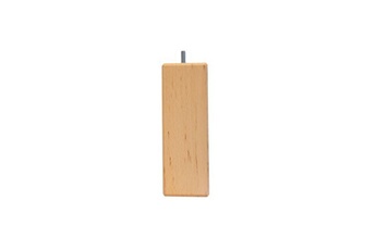 literie - pied de lit carré en bois hauteur 10 cm (vendu à l'unité)