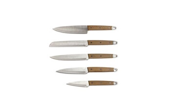 couteau livoo set de 5 couteaux mec129 bois
