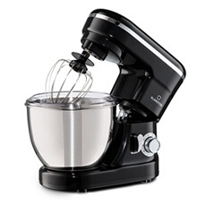 Robot ménager - Bella Mini - Robot culinaire - 1200W - 6 vitesses - 4L - Noir