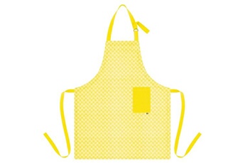 tablier de cuisine jaune citron 70x82x0.01cm 100% coton