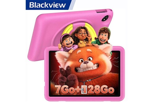 Tablette tactile Blackview Tablette Enfant 10 Pouces WIFI 6, Tab 8 Kids  Android 12 7Go+128Go/TF 1To, 13+8MP,6580mAh,iKids Pré-installé/Contrôle  Parental - Rose