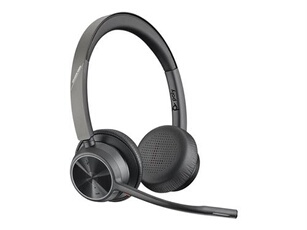Poly Voyager 4300 UC Series 4320 - Micro-casque - sur-oreille - Bluetooth - sans fil - USB-A - isolation acoustique - certifié Zoom