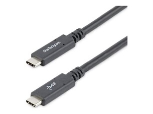 Câble USB-C vers USB-C avec Power Delivery 5A de 1,8 m - Cordon USB 3.0 Type-C certifié USB-IF - Noir (USB315C5C6) - Câble USB - 24 pin USB-C (M)