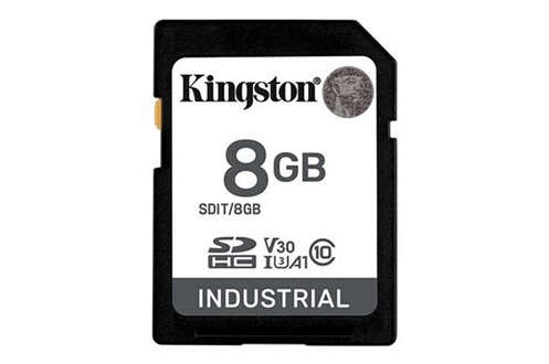 Carte mémoire micro SD Kingston Industrial - Carte mémoire flash - 8 Go -  A1 / Video Class V30 / UHS-I U3 / Class10 - microSDHC UHS-I