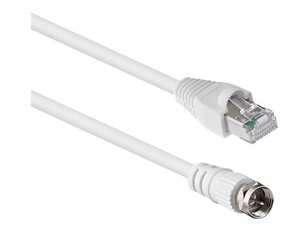 T'nB - Câble réseau - RJ-45 (M) pour connecteur F (M) - 2 m