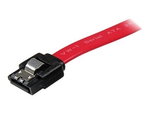 Câble SATA avec verrouillage de 20 cm - Câble SATA - Serial ATA 150/300/600 - SATA (R) pour SATA (R) - 20 cm - verrouillé - rouge - pour P/N:
