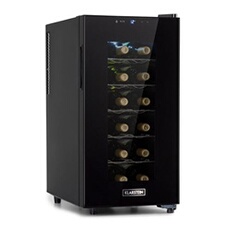 Cave à vin - Bellevin 18 Uno - Cave de service - 50L - 11-18°C - LED - Porte vitrée - Noir