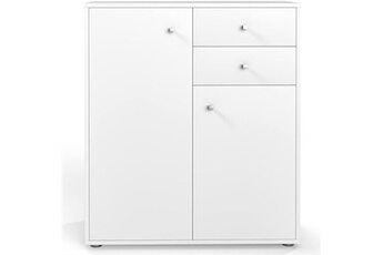 commode giantex meuble de rangement 72 x 34 x 85,5 cm blanc