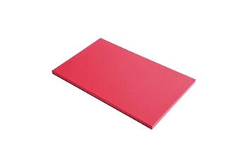 planche à découper gastro m planche polyéthylène pehd 500 rouge - 530 x 325 mm - - - polyéthylène