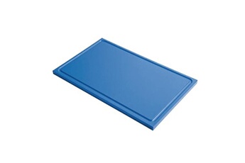 planche à découper gastro m planche à découper avec rigole haute densité bleue 325 x 265 mm - - - polyéthylène 265x325x15mm