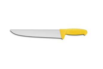 couteau l2g couteau de boucher lame 280mm couleur jaune - - - inox280