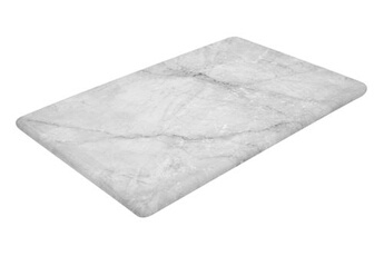 planche à découper l2g plateau rectangulaire mélaminé imitation marbre avec pieds en silicone 300x200x14 mm - - - mélamine300 200x14mm