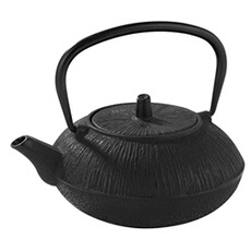 Théière traditionnelle japonaise en fonte - Noire - 800 ml
