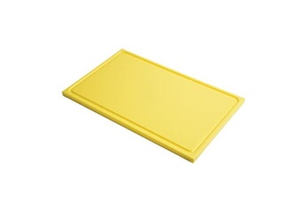planche à découper gastro m planche à découper haute densité jaune - 530 x 325 mm - - - polyéthylène