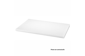 planche à découper pujadas planche à découper polyéthylène haute densité 600 x 400 mm - - blanc - polyéthylène