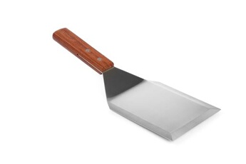 ustensile de cuisine l2g spatule à hamburger manche en bois - - - inox150 110x305mm