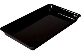 ustensile de cuisine l2g plat plexiglas noir gn1/1 530x325x50 mm