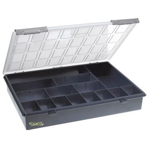 Boîte à outil Raaco Mallette de rangement plastique 15 cases | Darty