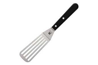 accessoire de cuisine wusthof spatule inox carbone (l)127 mm, coudée ajourée flexible