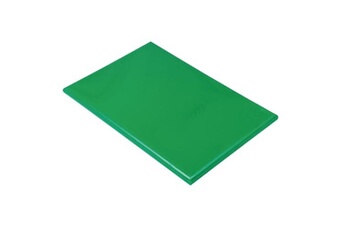 planche à découper materiel ch pro planche à découper (l)600 x (p)450 x (h)25 mm, en polyéthylène vert
