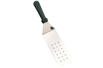 ustensile de cuisine vogue spatule professionnelle coudée ajourée 380 mm