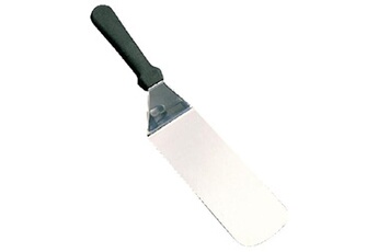 ustensile de cuisine vogue spatule inox pleine (l)380 mm, noir