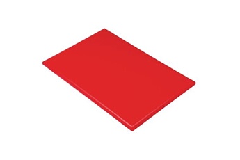 planche à découper materiel ch pro planche polyéthylène 450 x 300 mm rouge haute densité hygiplas