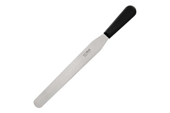 couteau materiel ch pro spatule flexible professionnelle noire à lame droite 255 mm hygiplas