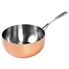 Sauteuse évasée de cuisine Alliance cuivre & inox Ma Sauteuse évasée de cuisine Alliance cuivre & inox Ma