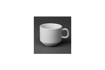 vaisselle olympia tasse à thé empilable blanche 200 ml whiteware x 12